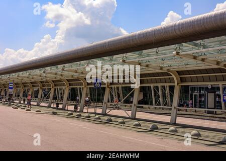 Lviv. Ucraina 29 giugno 2020: Terminal dell'aeroporto internazionale di Lviv in Ucraina.2020 Foto Stock