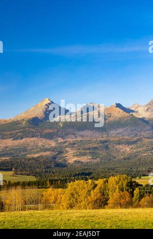 Alti Tatra in autunno, Slovacchia Foto Stock