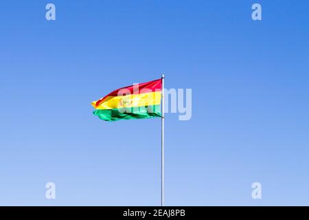 Bandiera boliviana, Bolivia Foto Stock