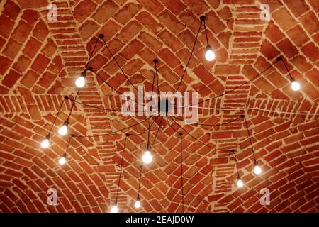 soffitto a botte in terracotta italiana Foto Stock