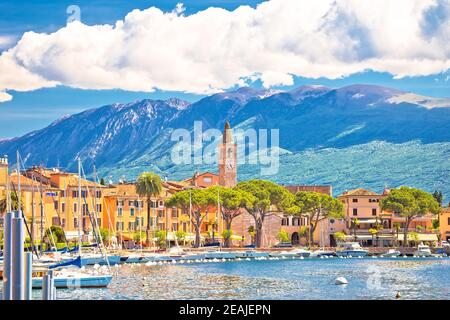 Toscolarno Maderno villaggio sul lago di Garda Foto Stock