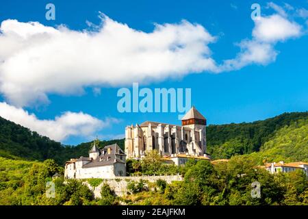 Saint Bertrand de Comminges cattedrale in Francia Foto Stock