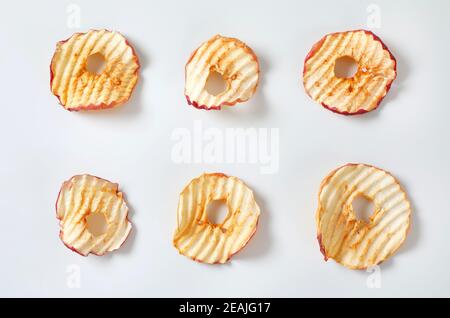 Essiccato chip Apple Foto Stock