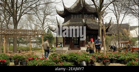 Il Giardino dell'Amministratore umile, Suzhou, Cina, marzo 2008 Foto Stock