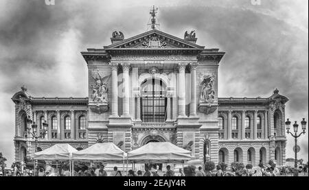 Facciata del Museo Oceanografico di Monaco, Monaco Foto Stock