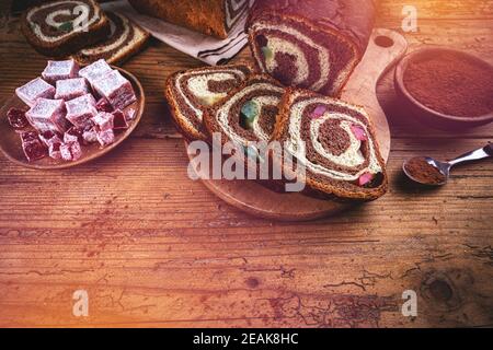 Pasticceria dolce fatta in casa Foto Stock