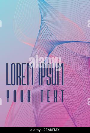 Sfondo colorato astratto con testo illustrazione vettoriale per la progettazione Illustrazione Vettoriale