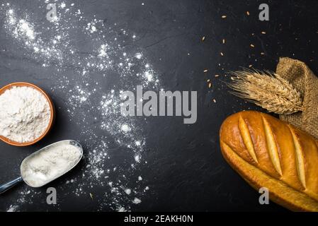 Pane su ardesia Foto Stock