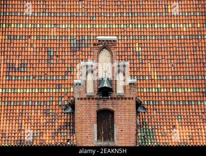 Malbork Castello, la sede del Gran Maestro dei Cavalieri Teutonici, Malbork, Polonia Foto Stock