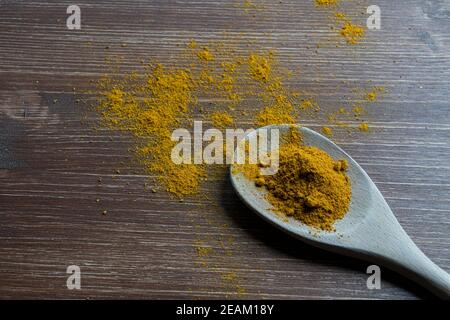 polvere di curry Foto Stock