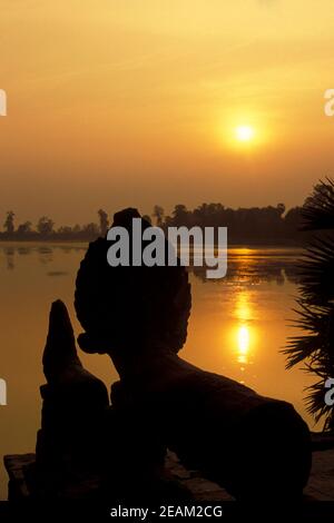 Cambogia Siem Reap ANGKOR MEBON ORIENTALE Foto Stock