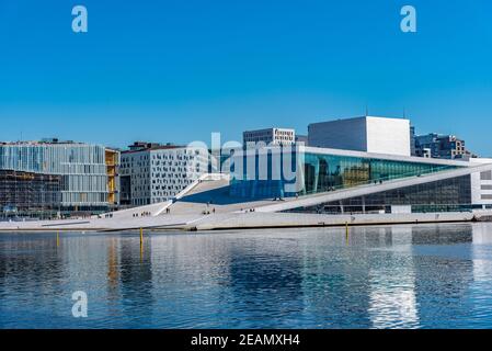 Opera House di Oslo, Norvegia Foto Stock