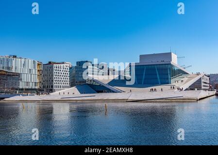 Opera House di Oslo, Norvegia Foto Stock