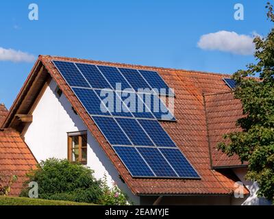 Impianto fotovoltaico generico Foto Stock