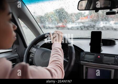 Gadget moderni per guidare, lavorare in città e viaggiare Foto Stock