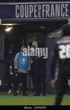 Rudi GARCIA allenatore di Lione durante la Coppa di Francia, round di 64 partite di calcio tra Olympique Lyonnais e AC Ajaccio il 9 febbraio 2021 al Groupama Stadium di DÃ& x83; Â©Cines-Charpieu vicino Lione, Francia - Foto Romain Biard / Isports / DPPI / LiveMedia / Sipa USA Foto Stock