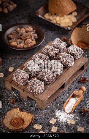 Torte australiane di Lamington Foto Stock