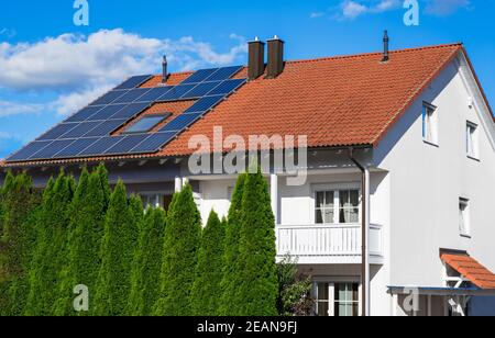 Impianto fotovoltaico generico Foto Stock