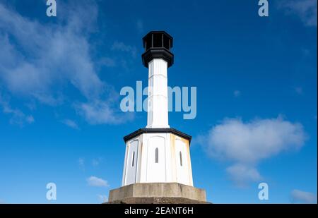 Vecchio faro di ghisa Foto Stock