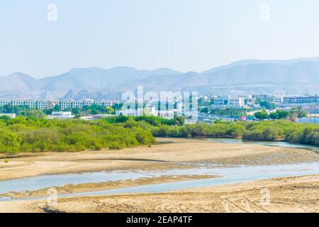 Zone umide di Mascate, la capitale dell'Oman Foto Stock