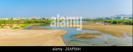 Zone umide di Mascate, la capitale dell'Oman Foto Stock