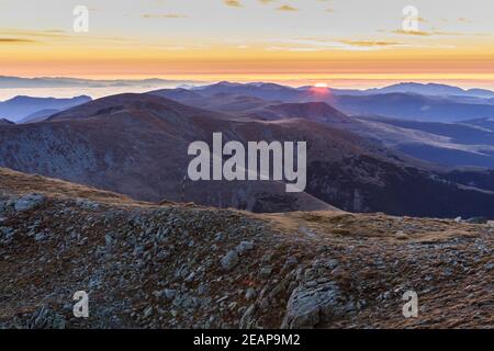 Parang montagne, Romania Foto Stock