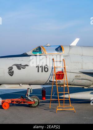 Croato MiG21 bis D 116 Foto Stock