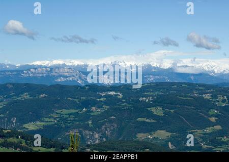 Oetztaler Alpen Seiser Alm Blick, Zillertaler Foto Stock