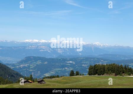 Oetztaler Alpen Seiser Alm Blick, Zillertaler Foto Stock