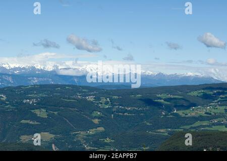 Oetztaler Alpen Seiser Alm Blick, Zillertaler Foto Stock