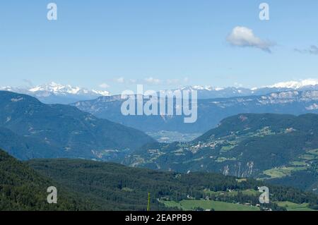 Oetztaler Alpen Seiser Alm Blick, Zillertaler Foto Stock