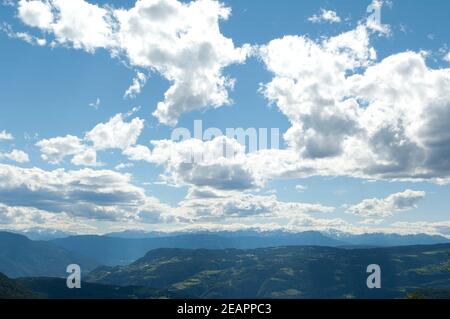 Oetztaler Alpen Seiser Alm Blick, Zillertaler Foto Stock