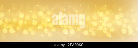 Bokeh blurry multicolore su sfondo giallo Foto Stock
