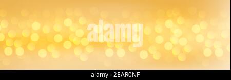 Bokeh blurry multicolore su sfondo giallo Foto Stock