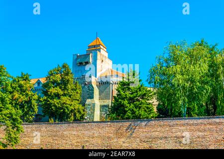 Vista della fortezza di kalemegdan a Belgrado, Serbia Foto Stock