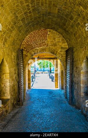 Vista della fortezza di kalemegdan a Belgrado, Serbia Foto Stock