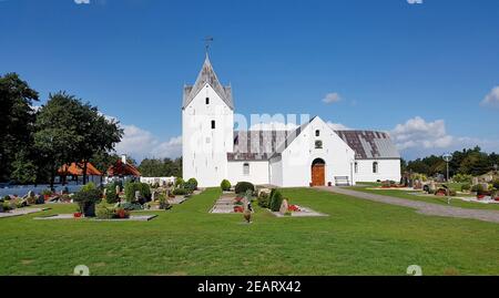 Sankt Clemens Kirche, Kirkeby, Roemoe Foto Stock