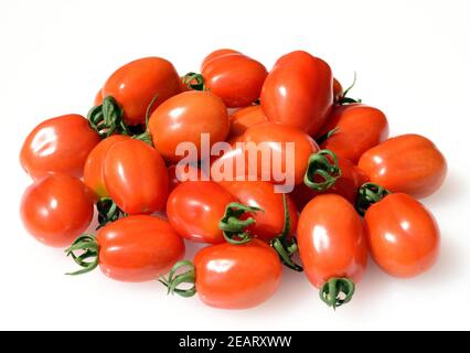 Pflaumen-Buschtomate, Romello, F1, Lycopersicon, esculentum Foto Stock