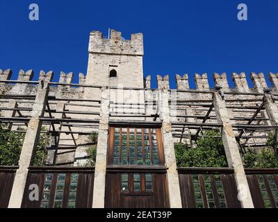 Burg, Scaligeri, Torri del Benaco Foto Stock