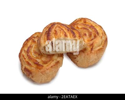 Pasta sfoglia con formaggio di cottage Foto Stock