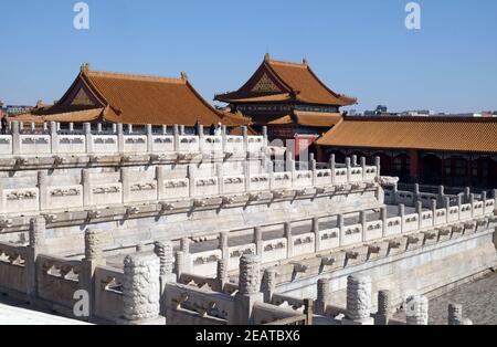 Palazzo della purezza celeste Qianqinggong nella città Proibita, Pechino, Cina Foto Stock