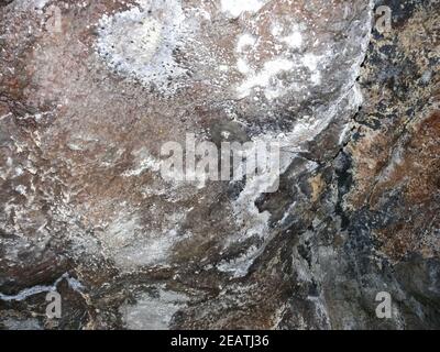 Grotte Isola di Pasqua. Pietre e grotte di umidità. Foto Stock