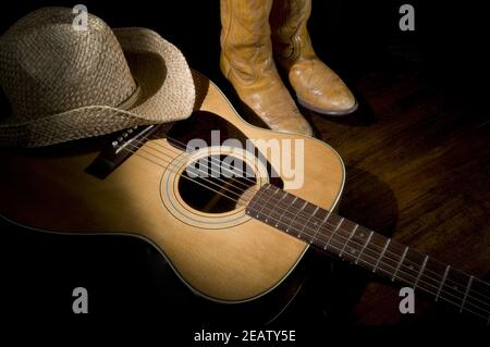 Primo piano sulla musica country Foto Stock