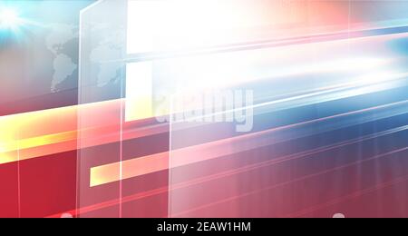 Serie di concept astratti grafici high-tech e 3d per lo spazio di studio 1067 Foto Stock