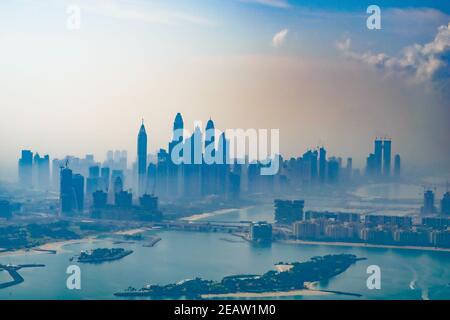 Paesaggio urbano di Dubai (Emirati Arabi Uniti) Foto Stock