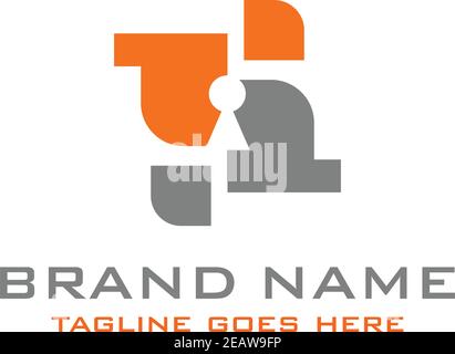 logo keyhole la vostra azienda Illustrazione Vettoriale