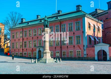 Statua di Birger Jarl a Stoccolma, Svezia Foto Stock