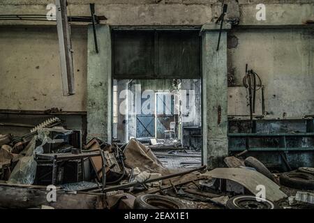 Urbex in Lorena, Francia Foto Stock