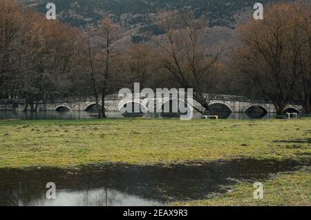 Vecchio ponte romano a Ilidza Foto Stock