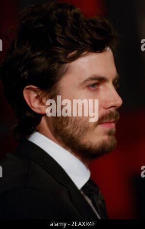 Casey Affleck partecipa agli arrivi del 13° Premio Critics' Choice presso l'Auditorium civico di Santa Monica il 7 gennaio 2008 a Los Angeles, California. Foto Stock